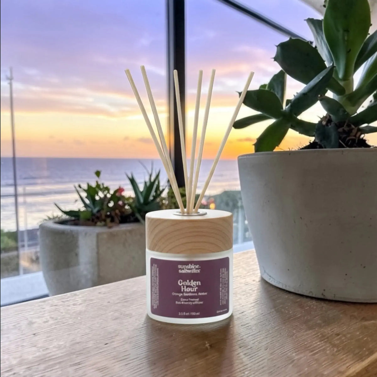 Golden Hour | Reed Diffuser Sunshine + Saltwater