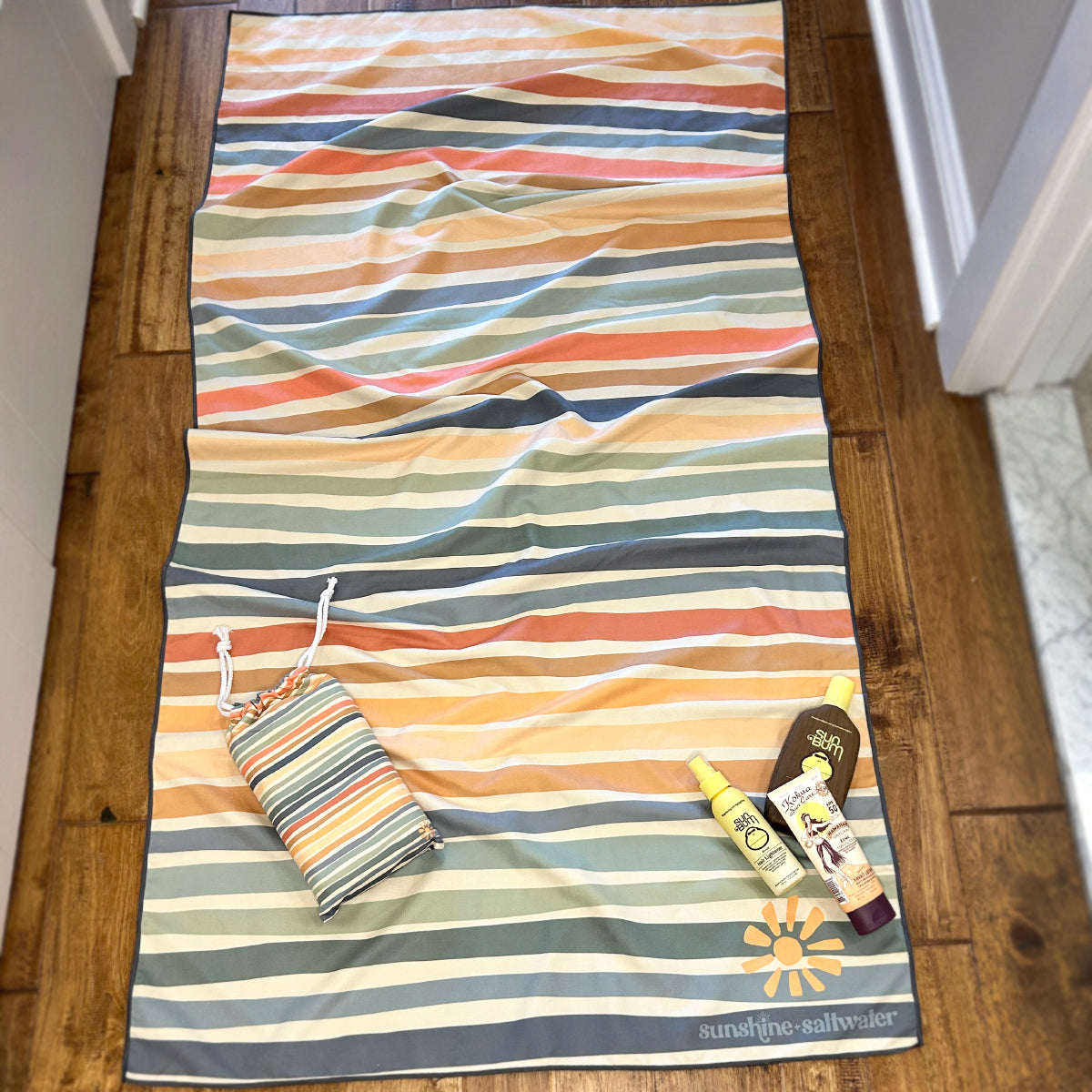 Sunshine + Stripes | Quick Dry Beach Towel