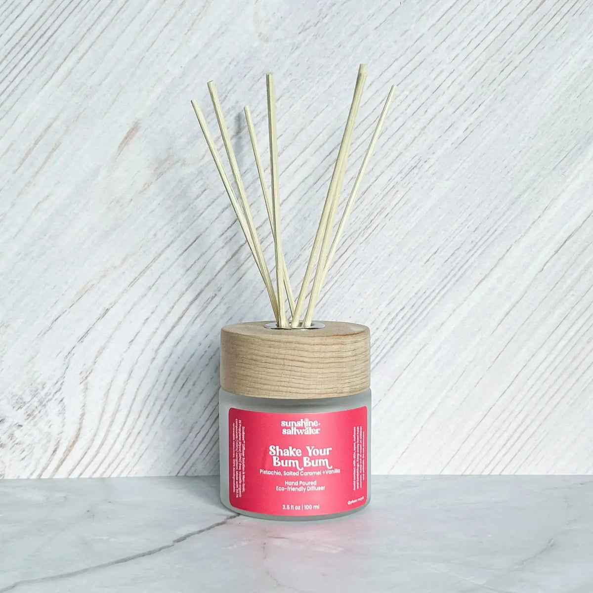 vanilla reed diffuser with shake your bum bum scent