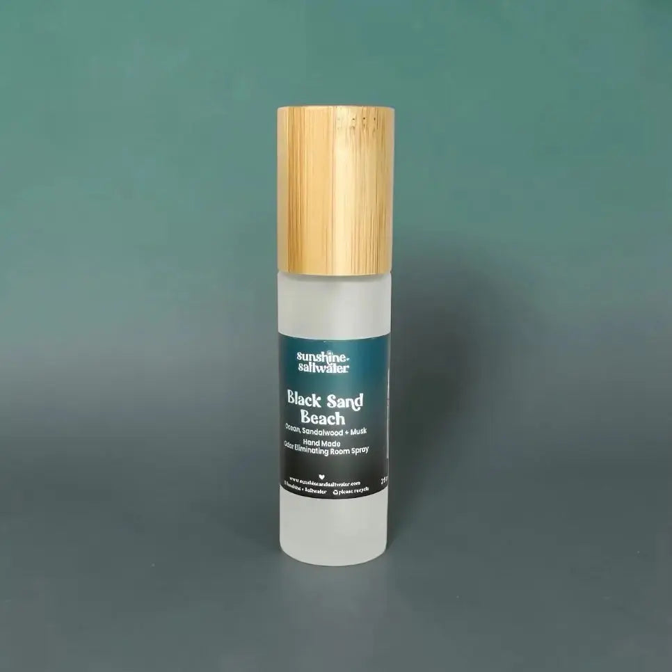 Black Sand Beach ocean sandalwood and musk Room + Car Spray by Sunshine + Saltwater