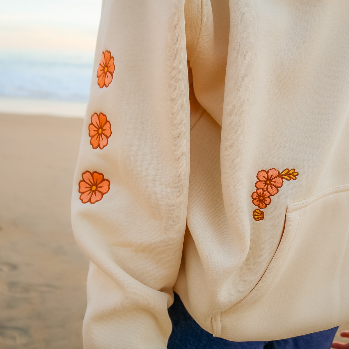Sunset Embroidered Hoodie All Swell Surf