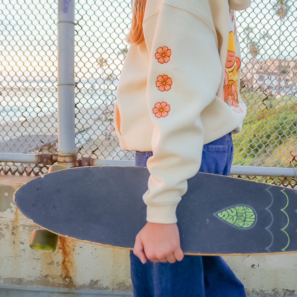 Sunset Embroidered Hoodie All Swell Surf