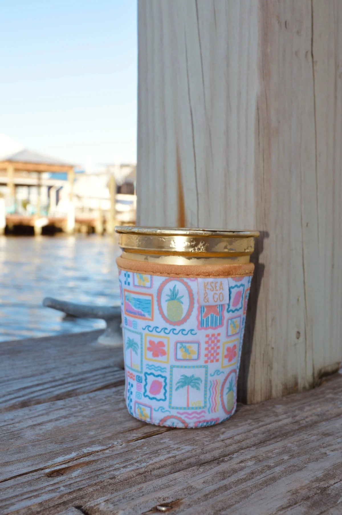 Iced Coffee Drink Sleeve - Beach Fun