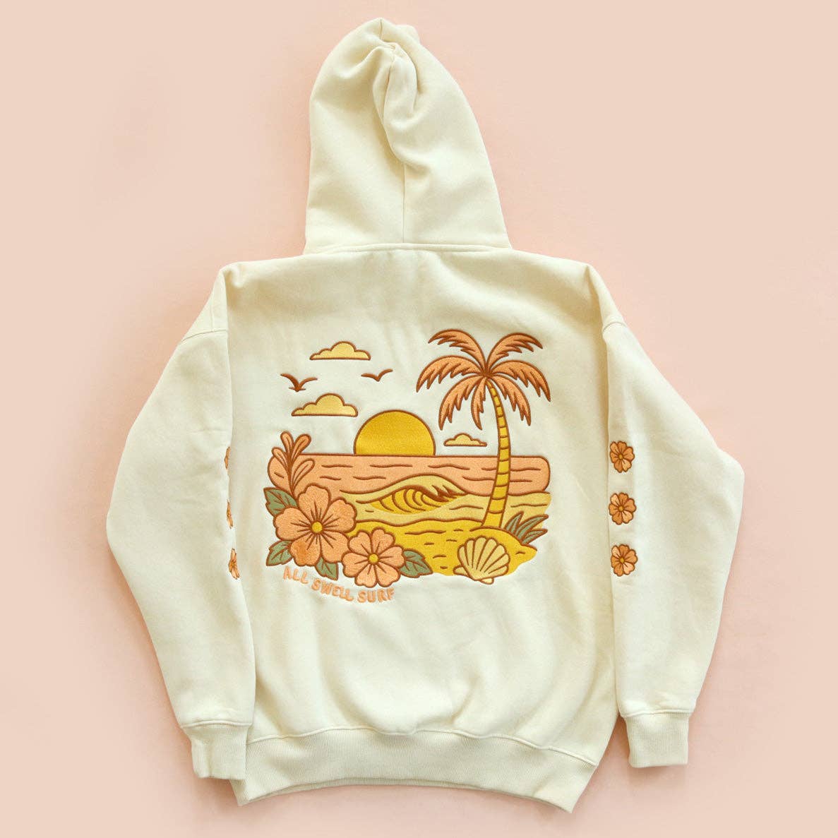 Sunset Embroidered Hoodie All Swell Surf
