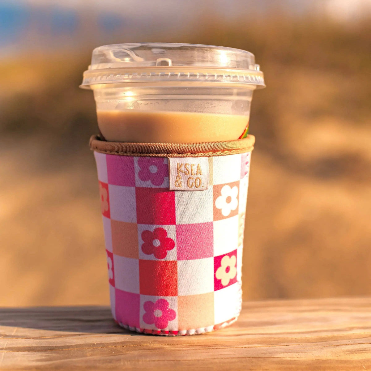 Iced Coffee Drink Sleeve - Flower Power
