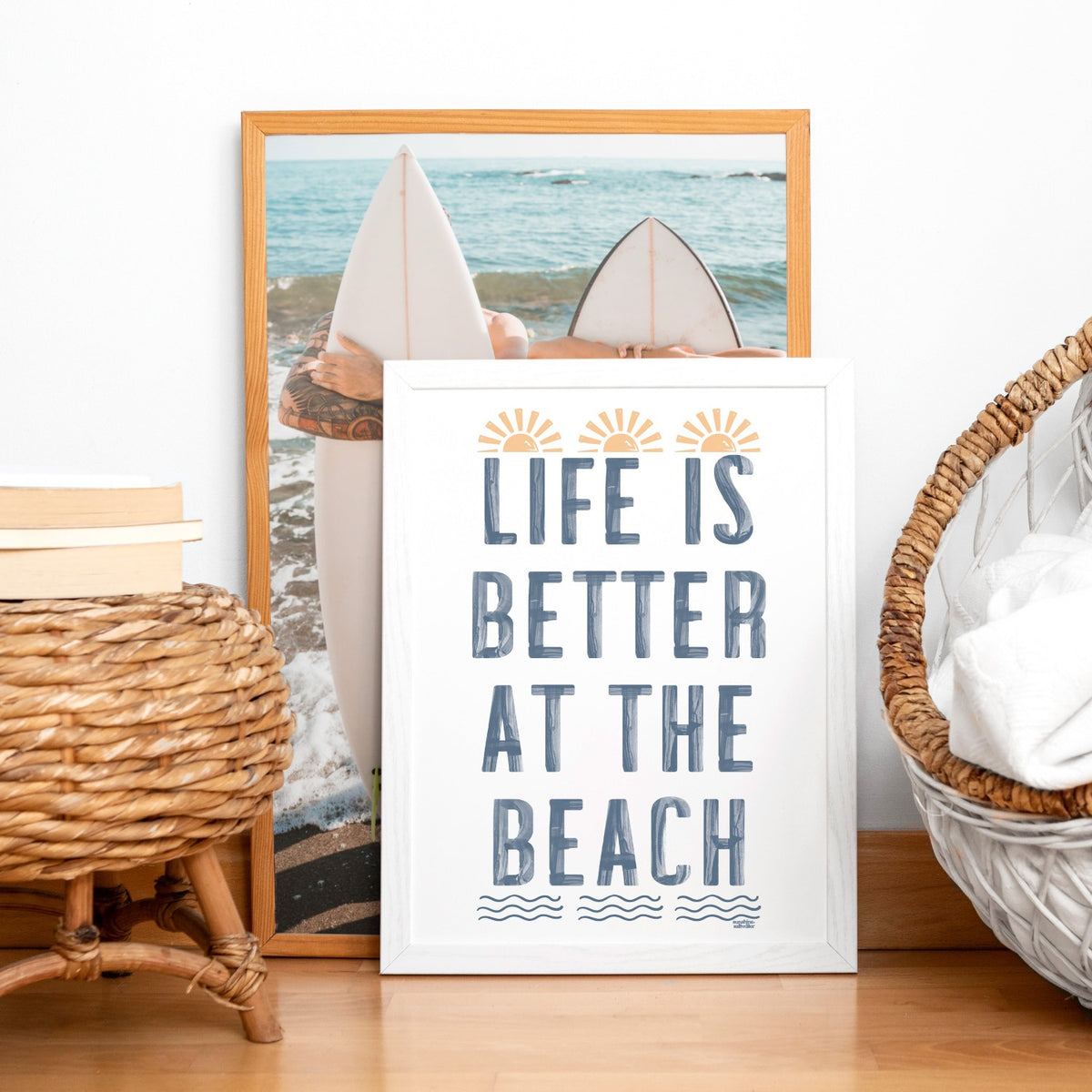 Life Is Better At The Beach  (sun + waves) | Beach Print