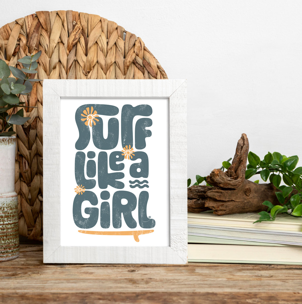 Surf Like A Girl | Beach Print
