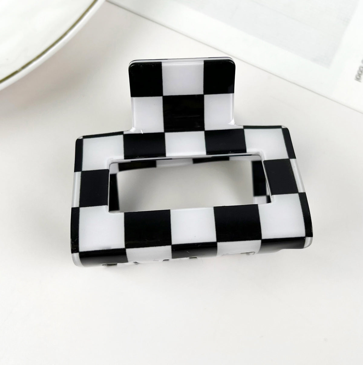 Classic Mini Checkerboard | Hair Clip