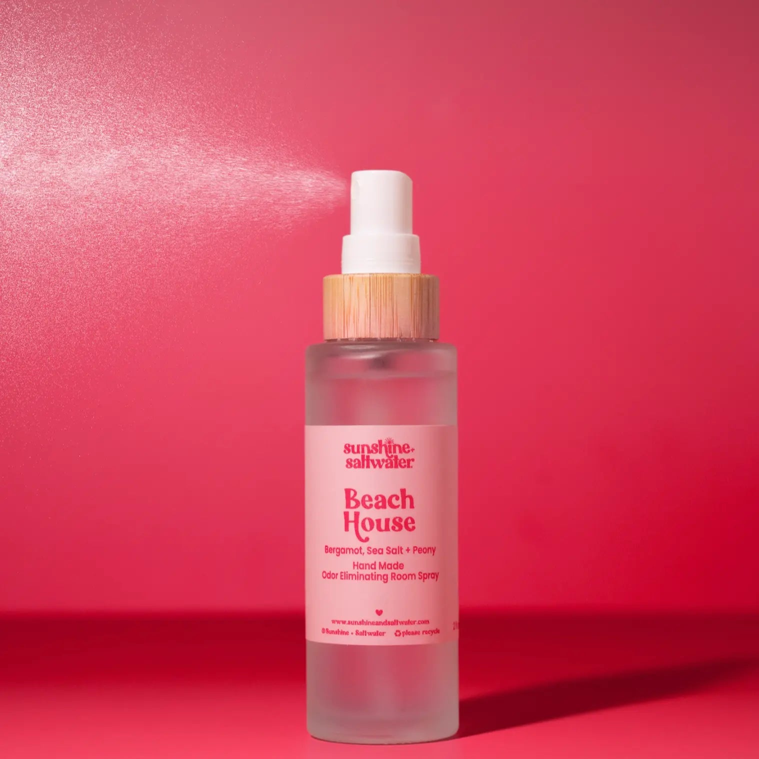 Beach House Non Aerosol Room Spray with bergamot, sea salt and peony scent