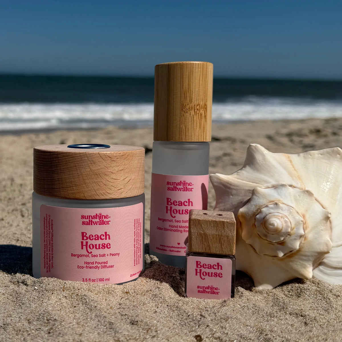 Beach House Diffuser, Room + Car Spray and Car Diffuser