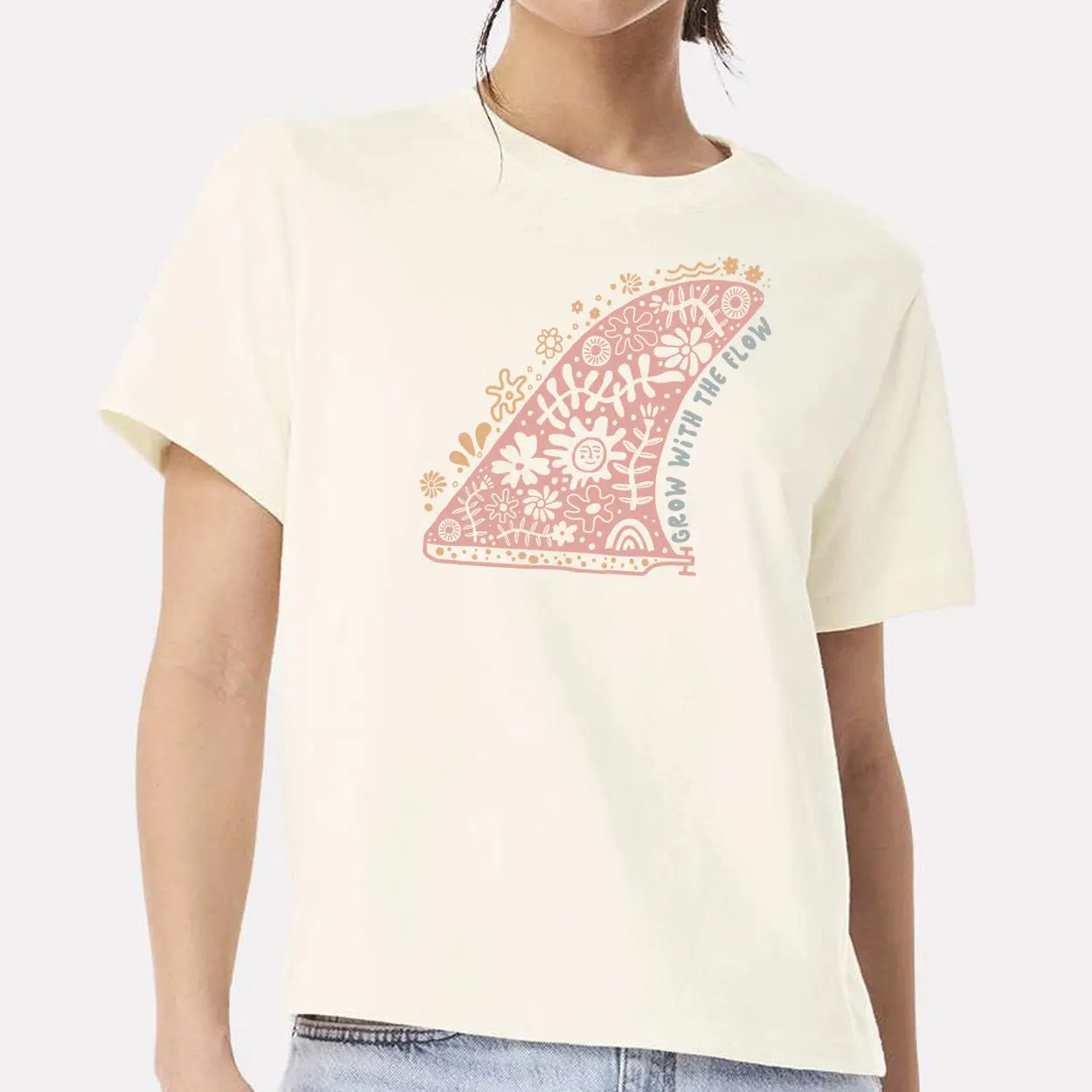 SurFIN: Grow With The Flow | Beachside Breeze Tee Sunshine + Saltwater