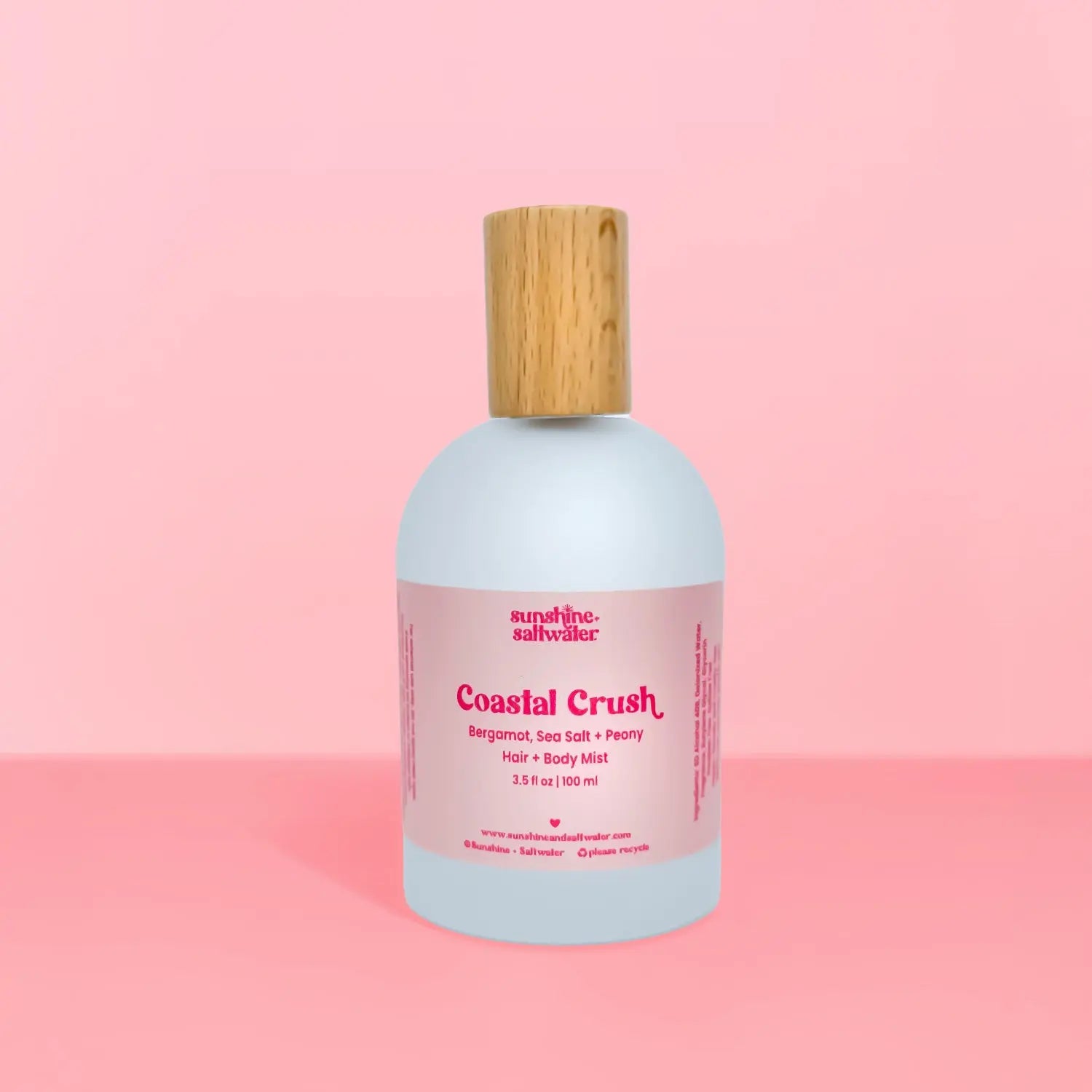 Coastal Crush Hair + Body Mist with bergamot, sea salt and peony fragrance