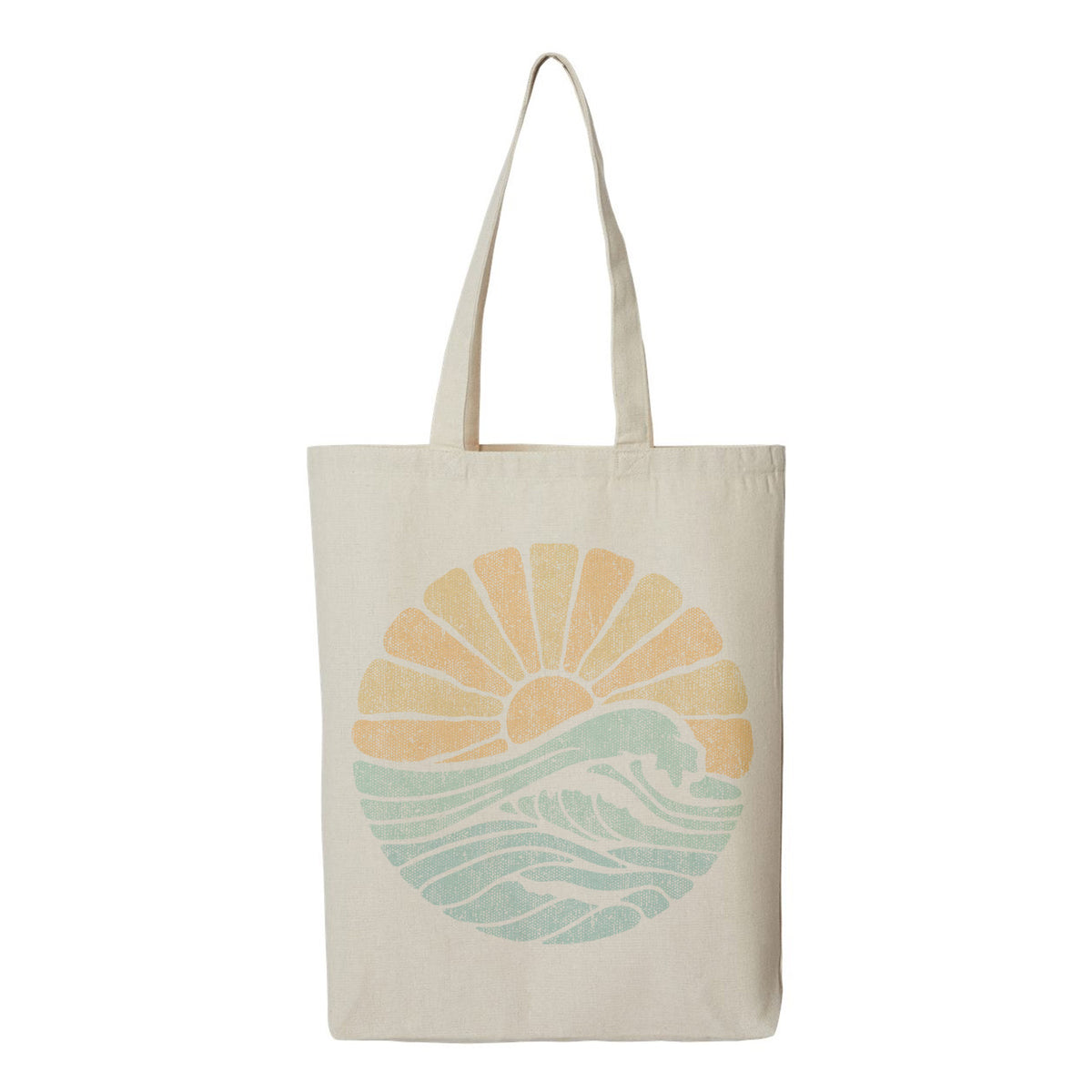 Sun + Wave ♻️ Recycled Canvas Tote