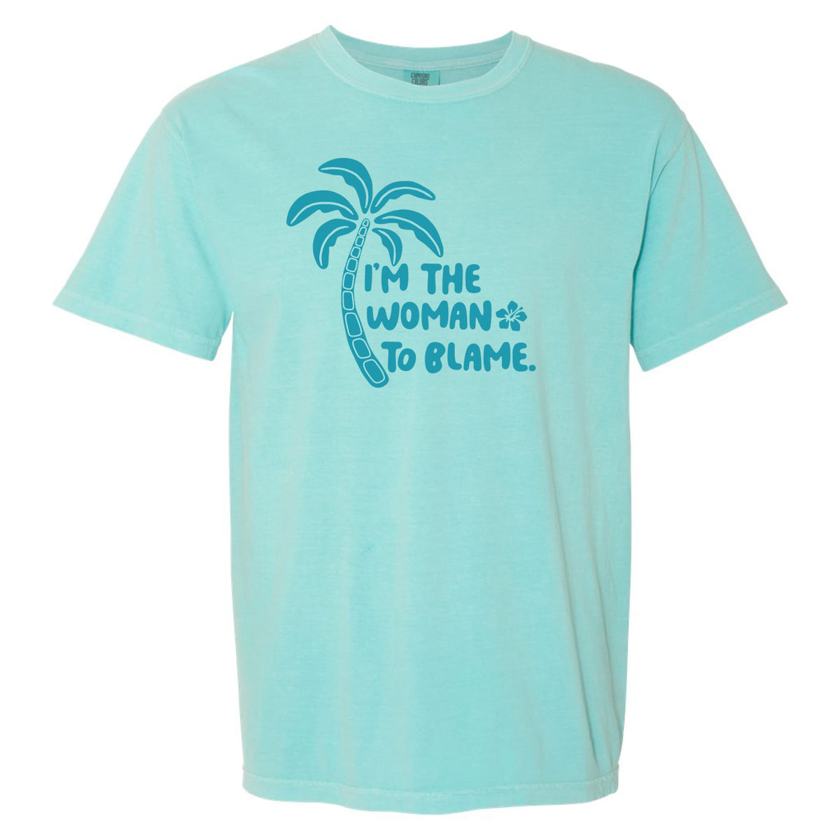 light blue Jimmy Buffett t-shirt