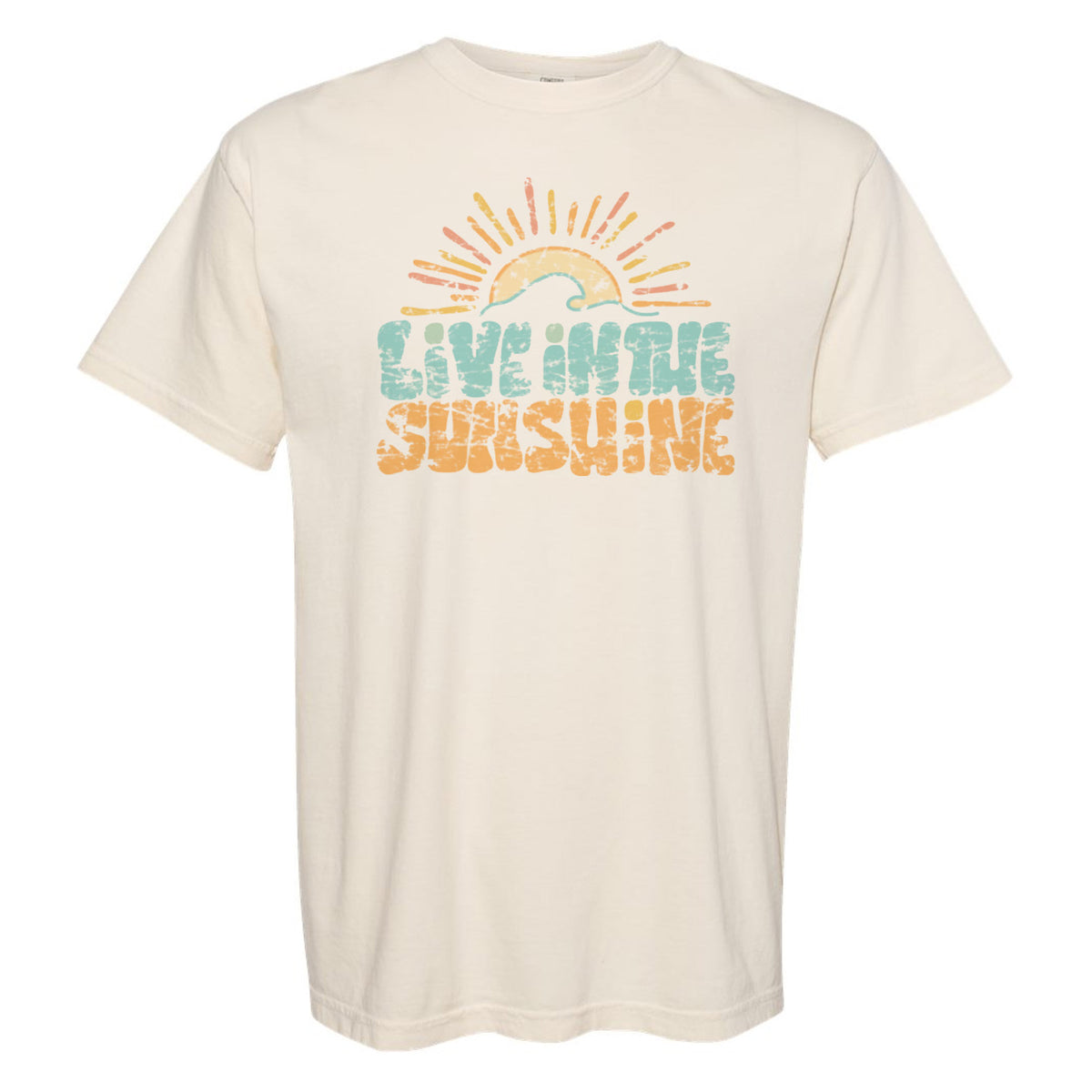 Live In The Sunshine | Wave-Washed T-Shirt