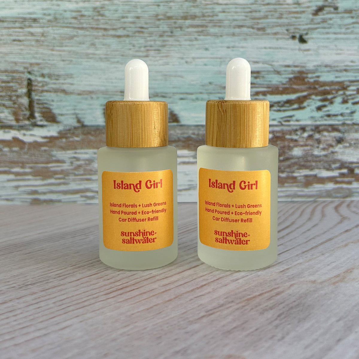 set of 2 diffuser oil refills in island girl scent