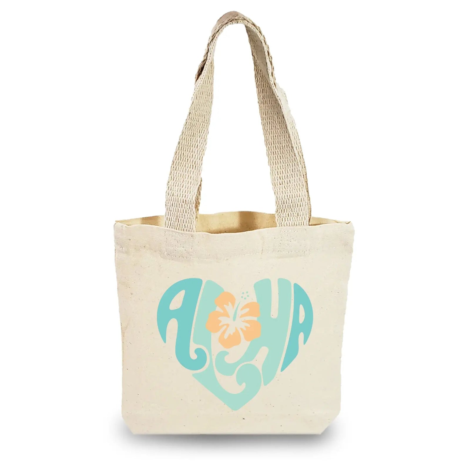 Canvas Gift Bag | Aloha Tote Bag (blues) Sunshine + Saltwater