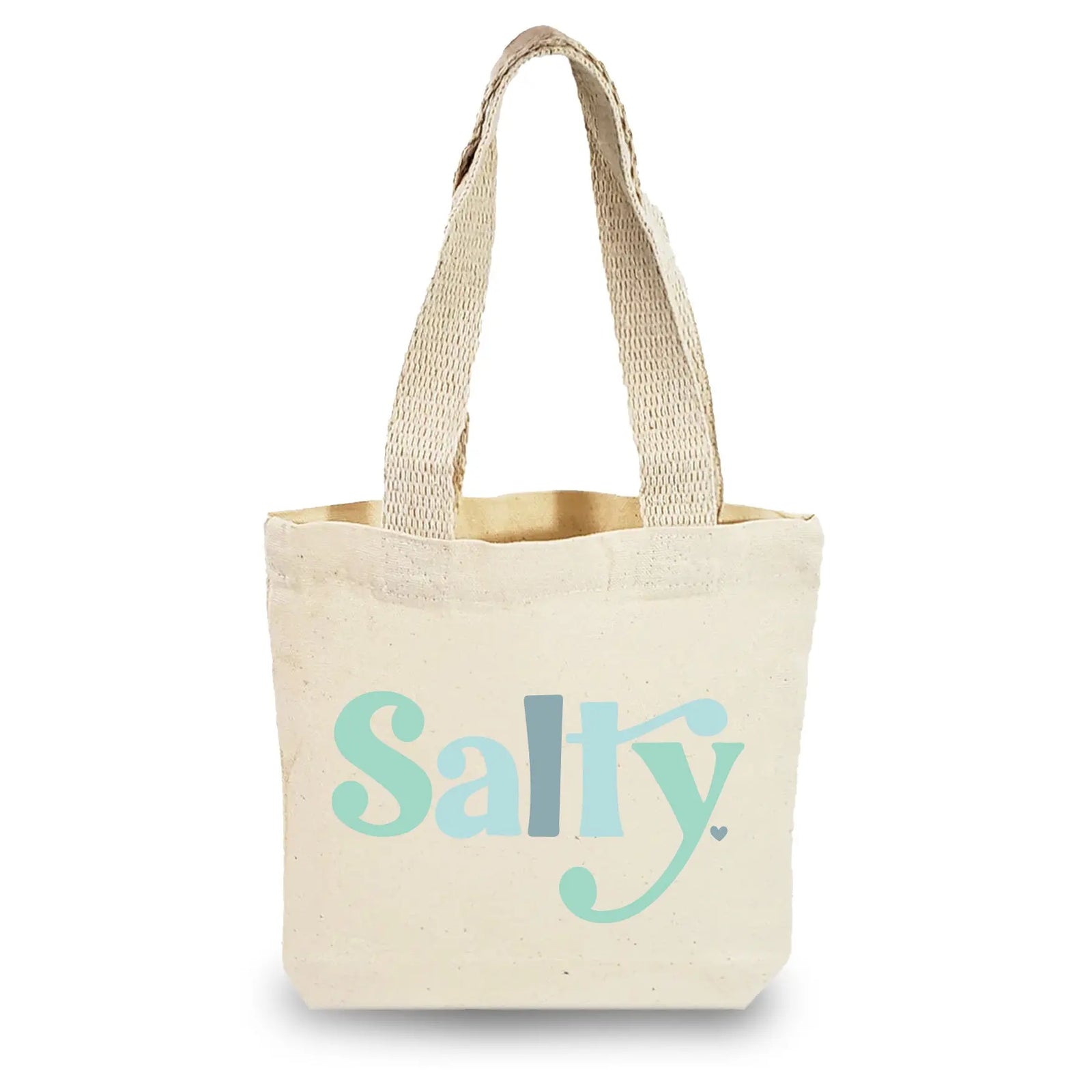 salty canvas beach bag