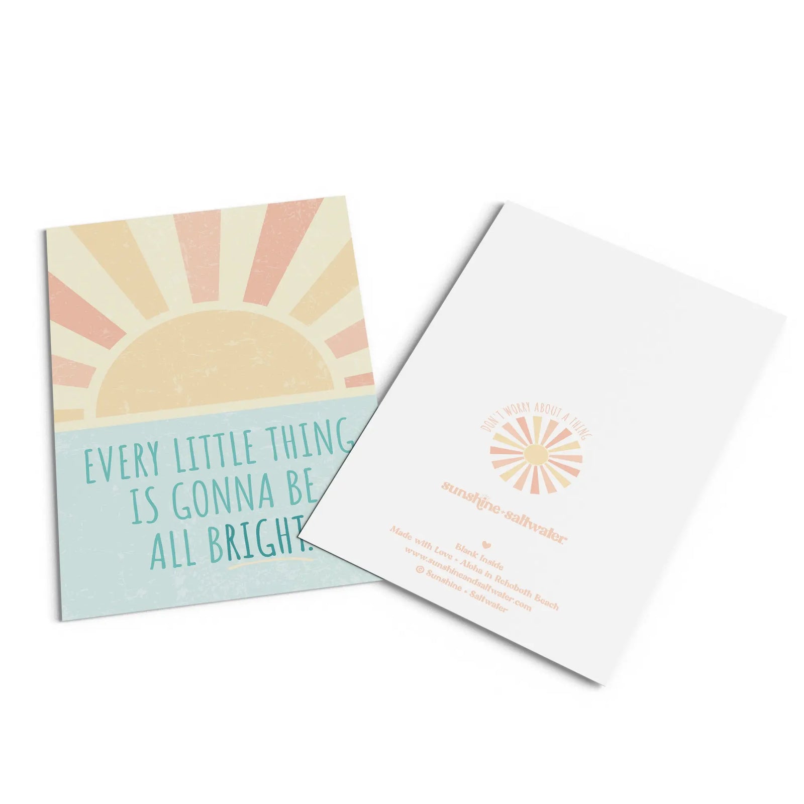 Bob Marley Everything little thing is gonna be all bright greeting card