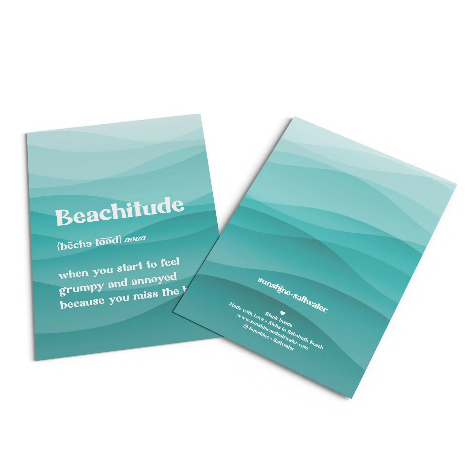 Beachitude | Greeting Card Sunshine + Saltwater