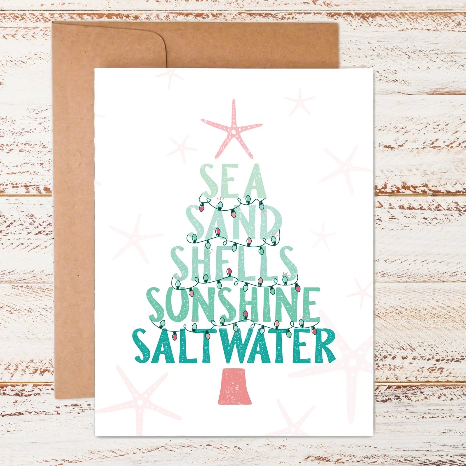 Beachy Christmas | Greeting Card Sunshine + Saltwater