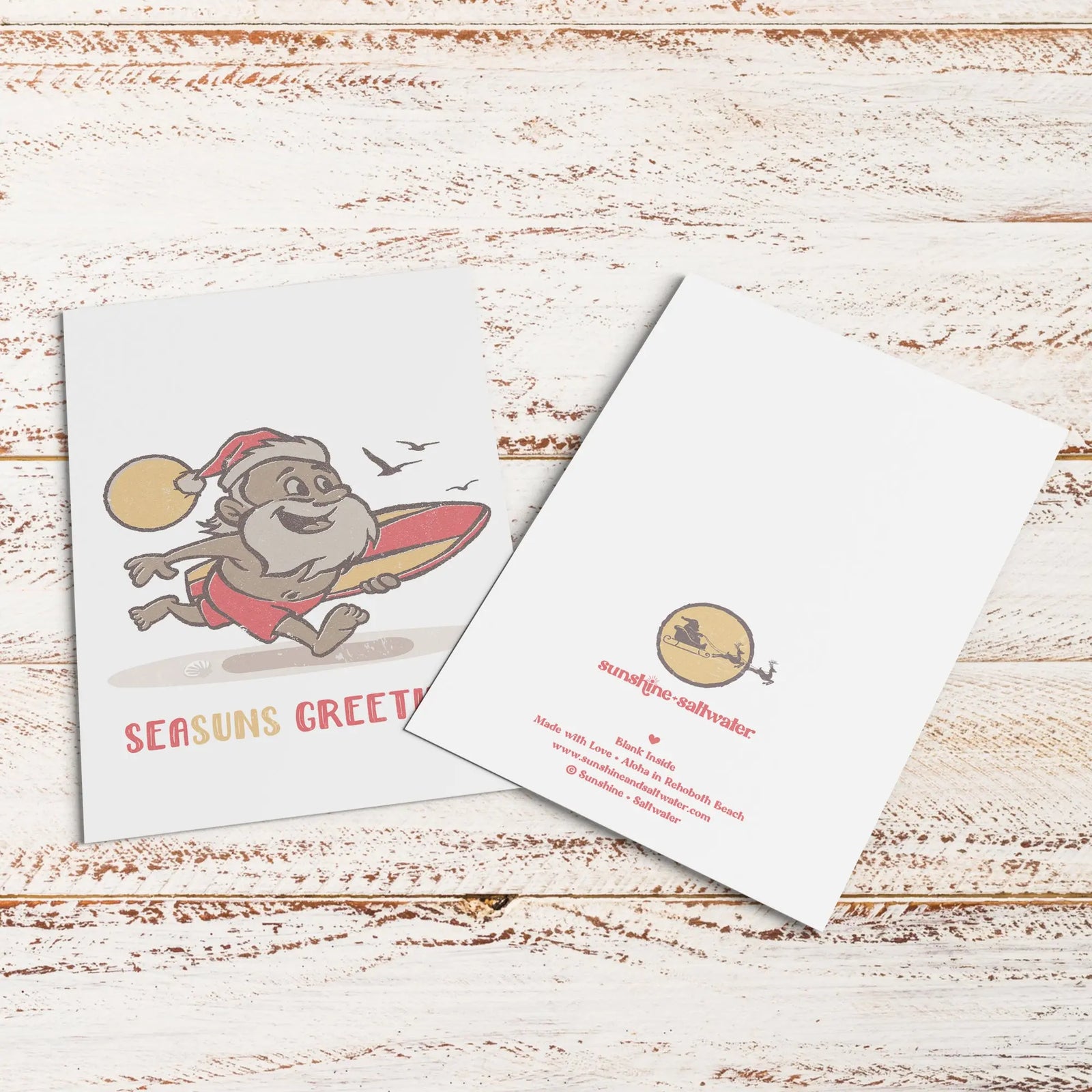 Surf Santa | Greeting Card Sunshine + Saltwater