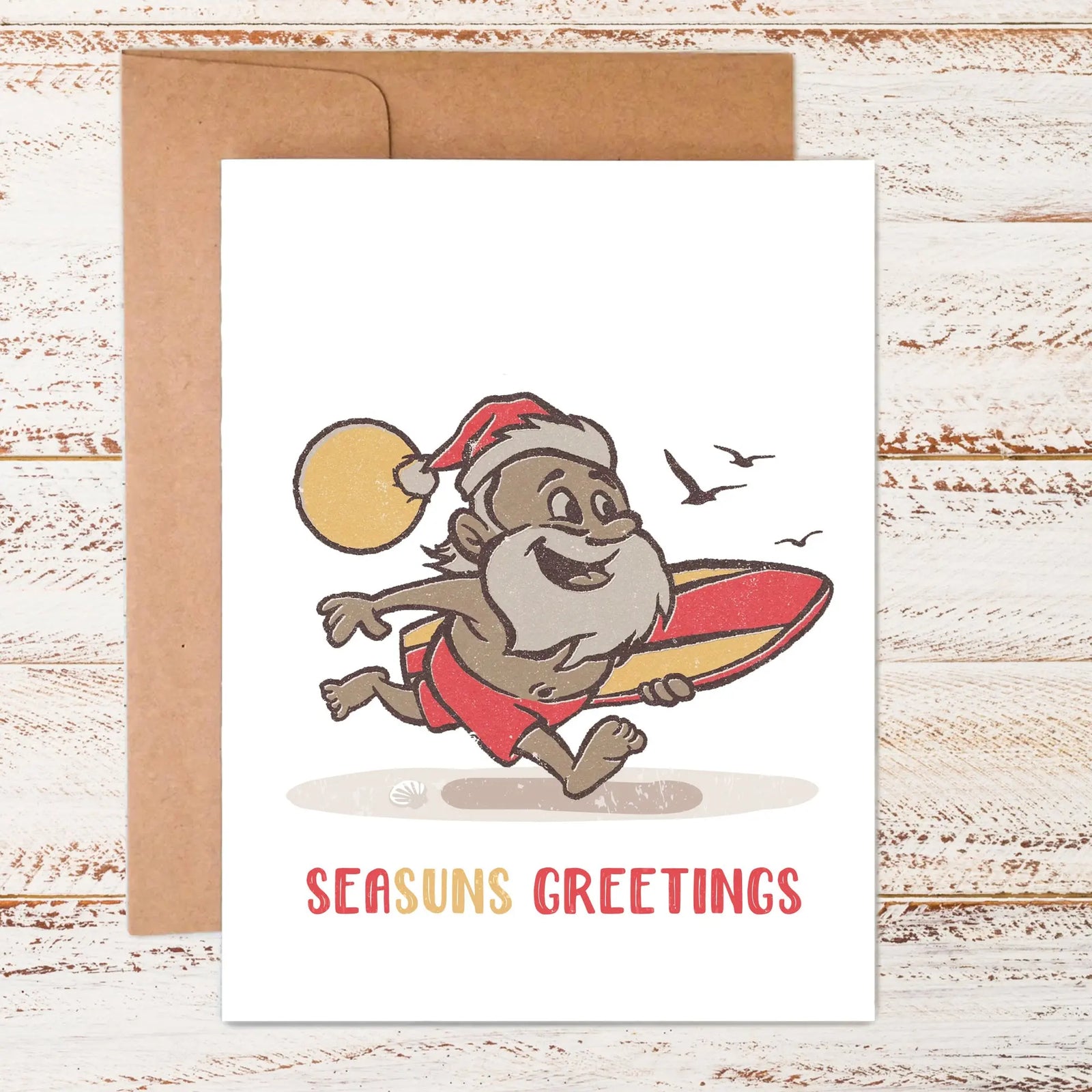 Surf Santa | Greeting Card Sunshine + Saltwater