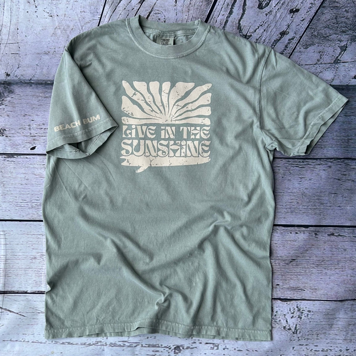 Live In The Sunshine | Wave-Washed T-Shirt