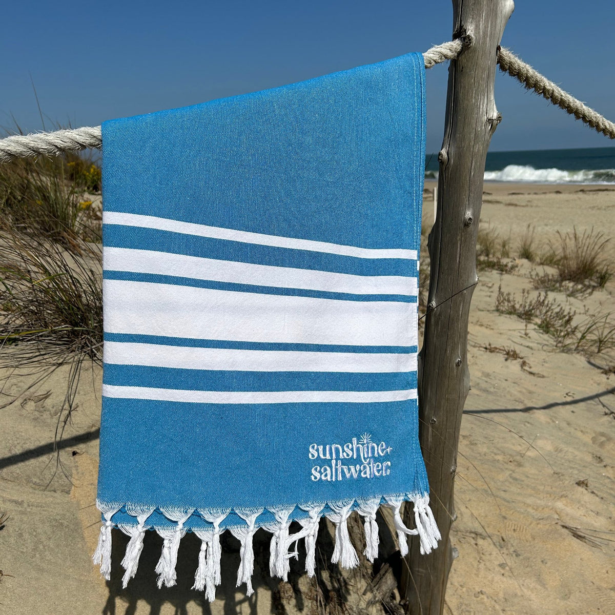 Blue Skies | Turkish Cotton Beach Towel