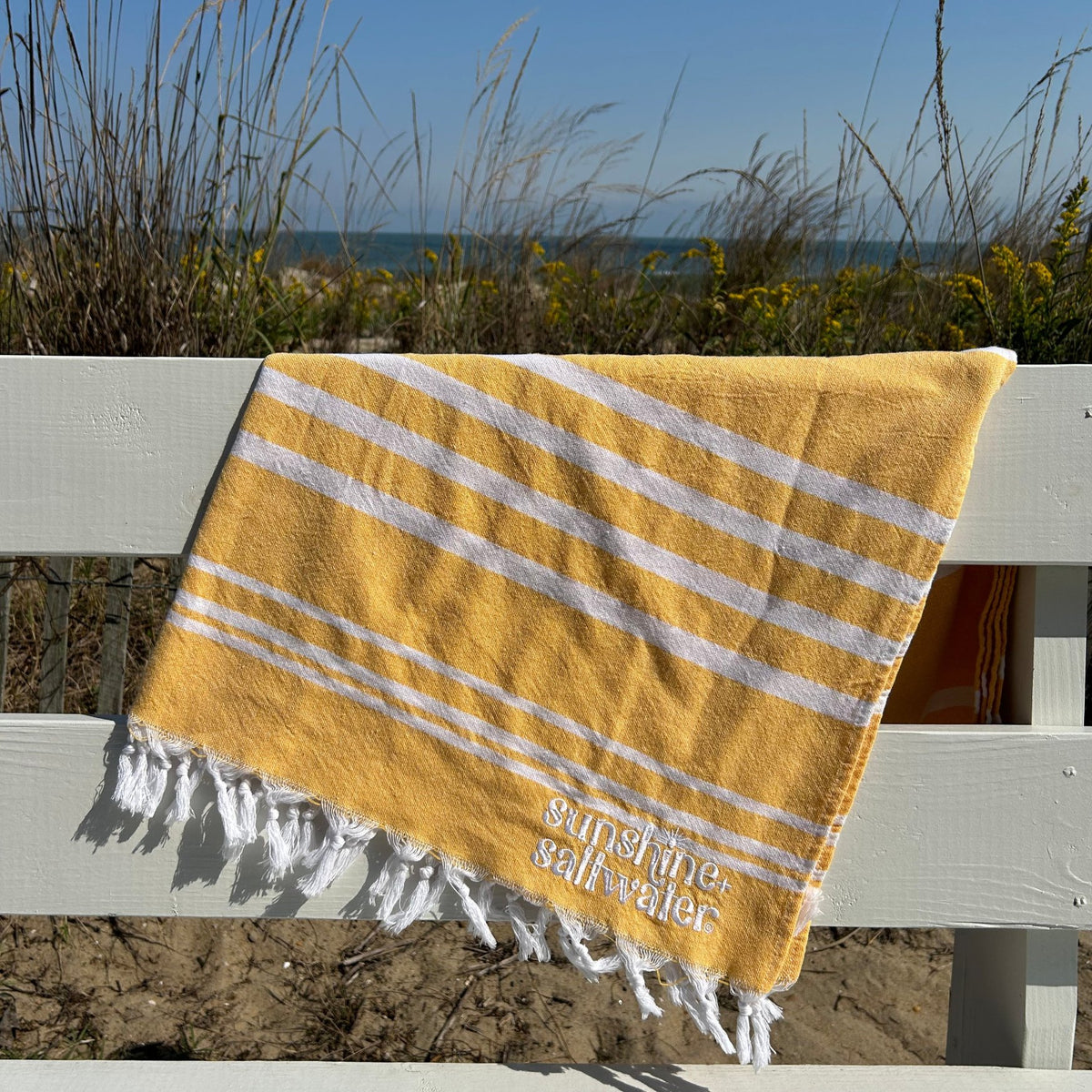 Golden Sunshine | Turkish Cotton Beach Towel