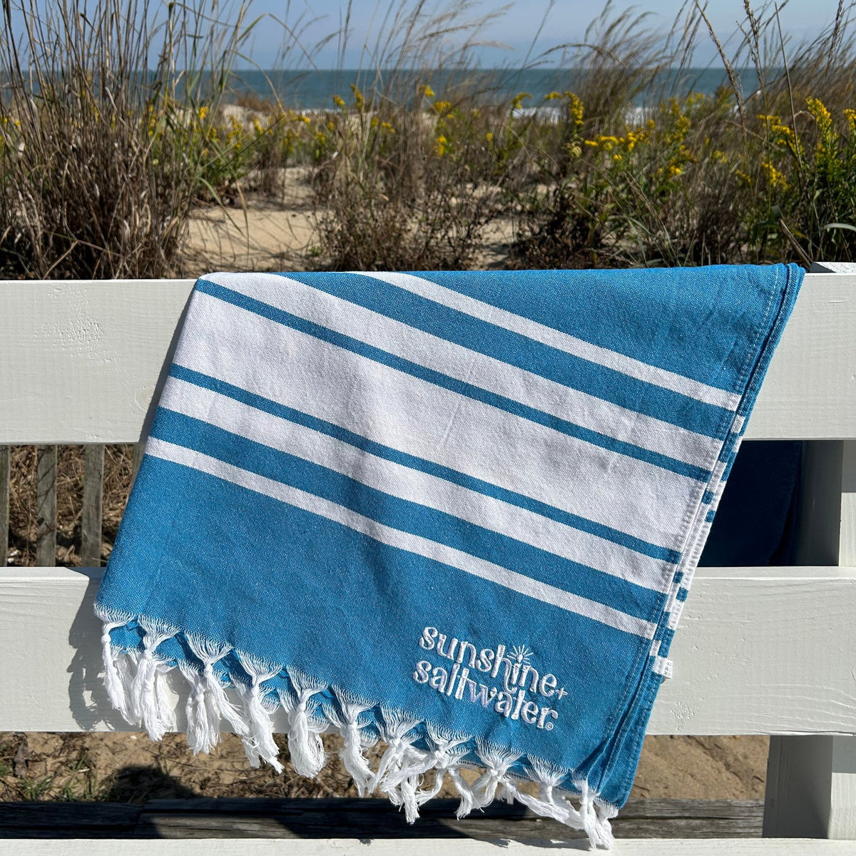 Blue Skies | Turkish Cotton Beach Towel