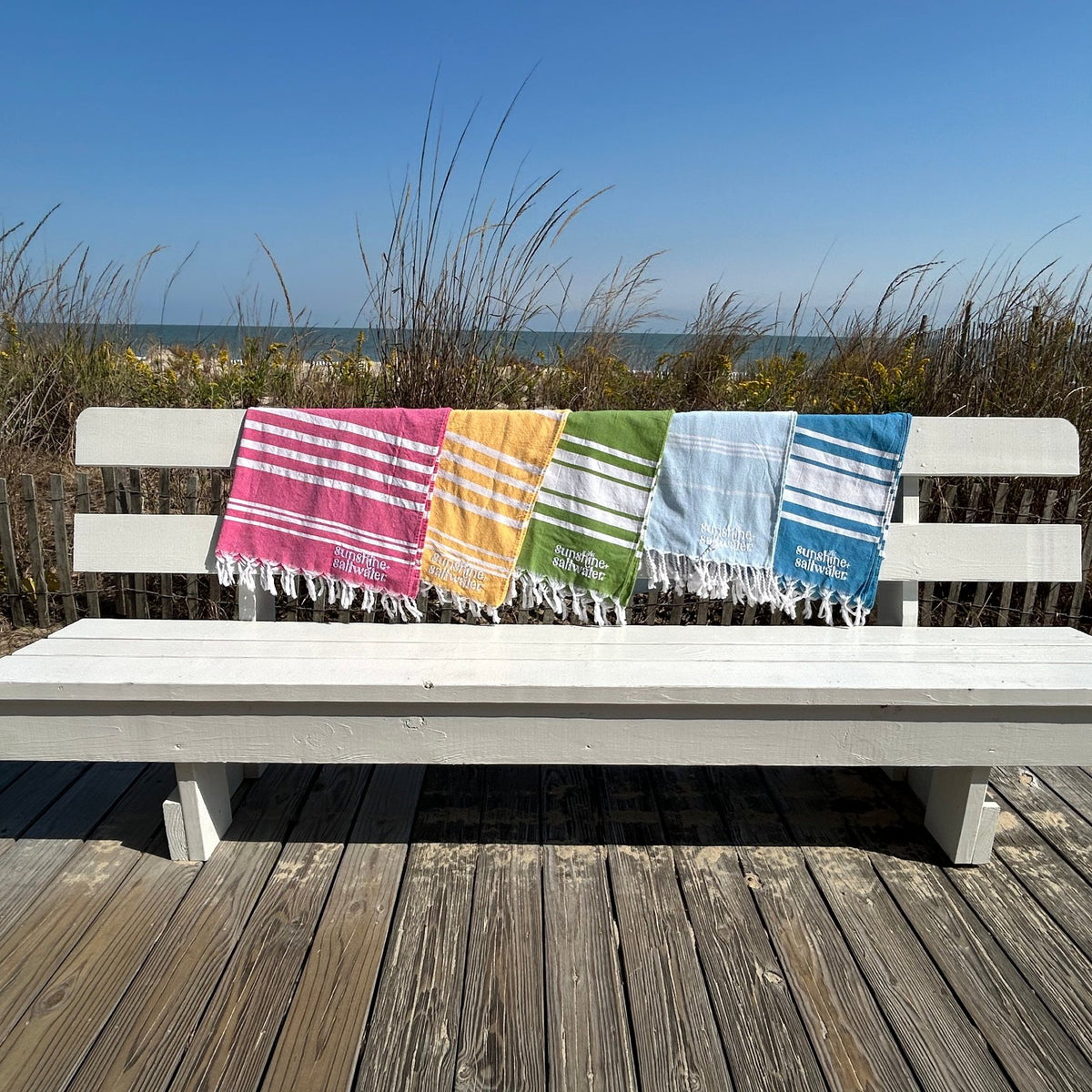 Coral Splash | Turkish Cotton Beach Towel