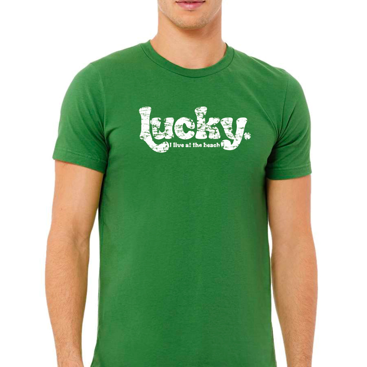 LUCKY (I Live At The Beach) 🍀 | Coastal Comfort T-Shirt