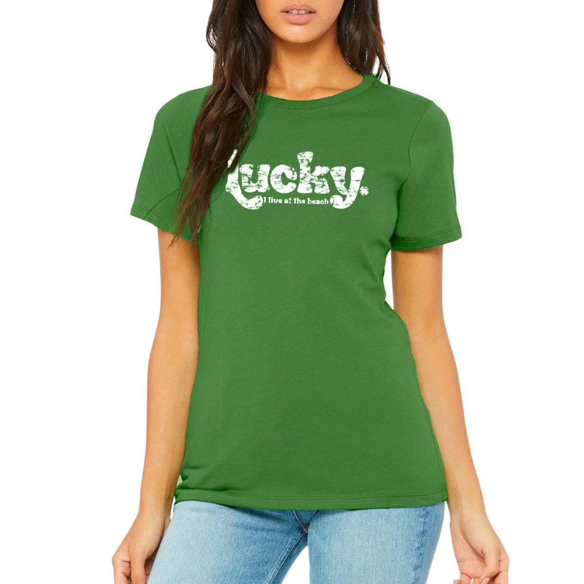 LUCKY (I Live At The Beach) 🍀 | Coastal Comfort T-Shirt