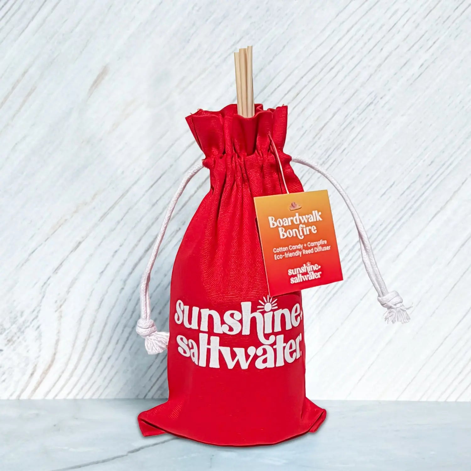 boardwalk bonfire reed diffuser with campfire scent