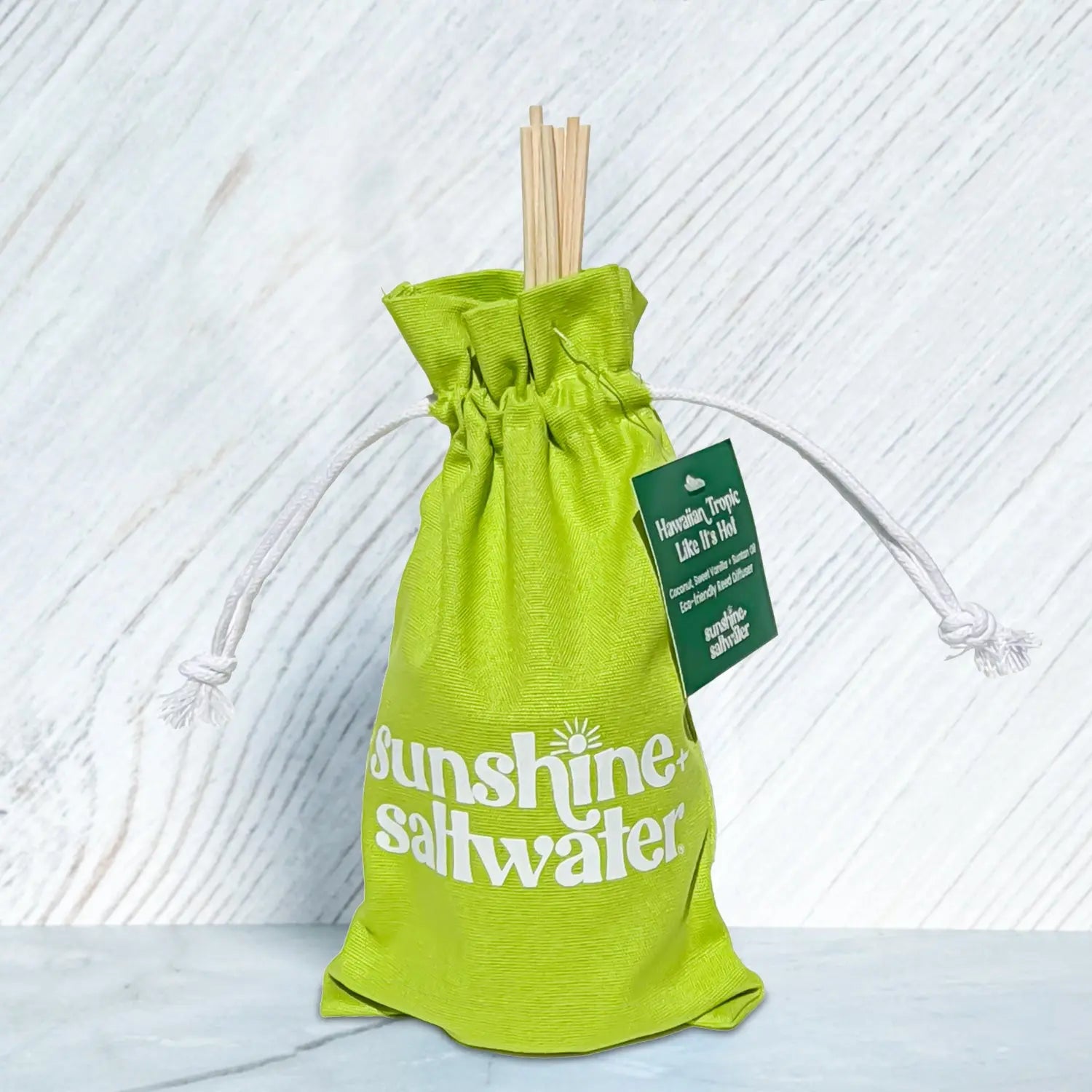 coconut and vanilla reed diffuser with 
Hawaiian scents