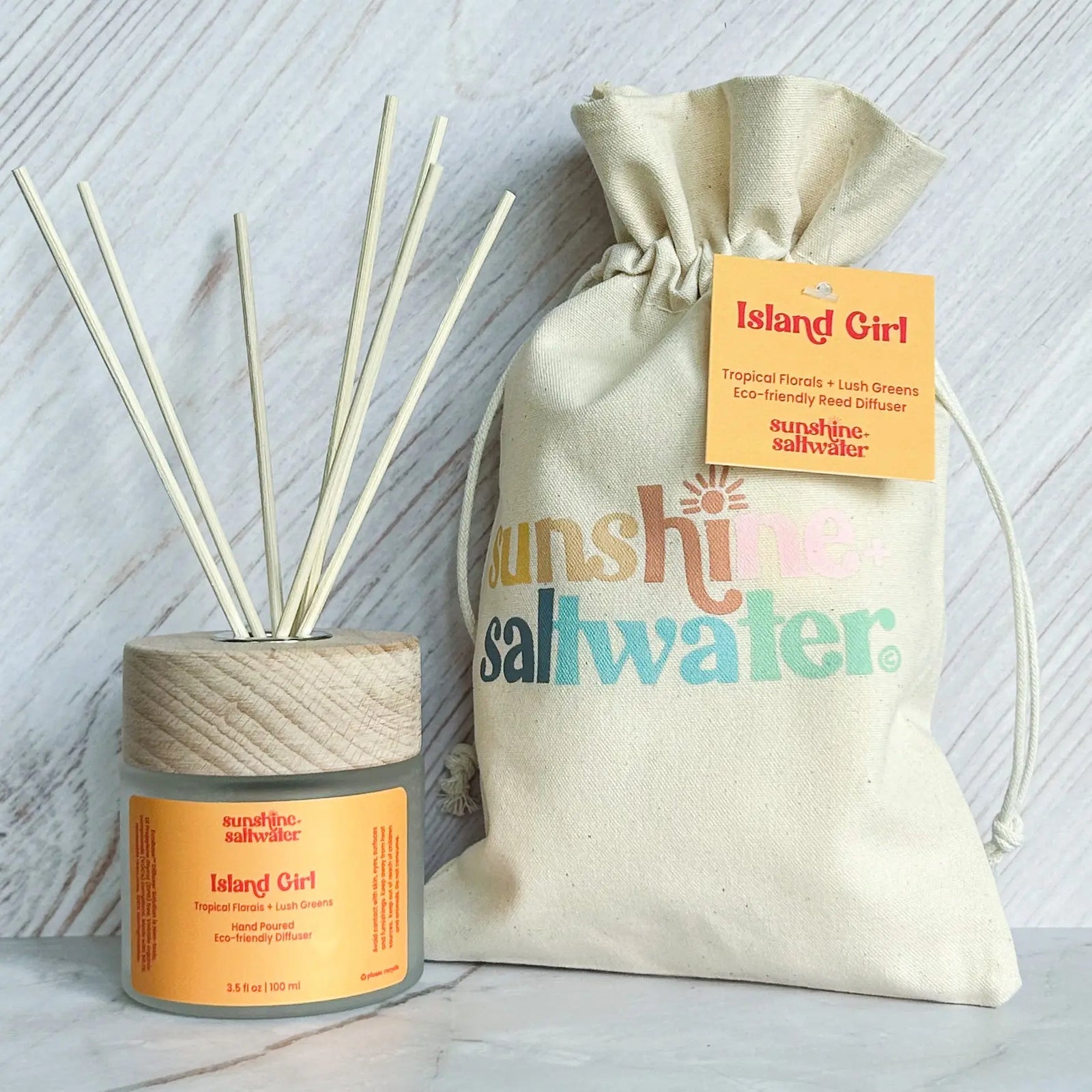 reed scent diffuser for home in island girl fragrance