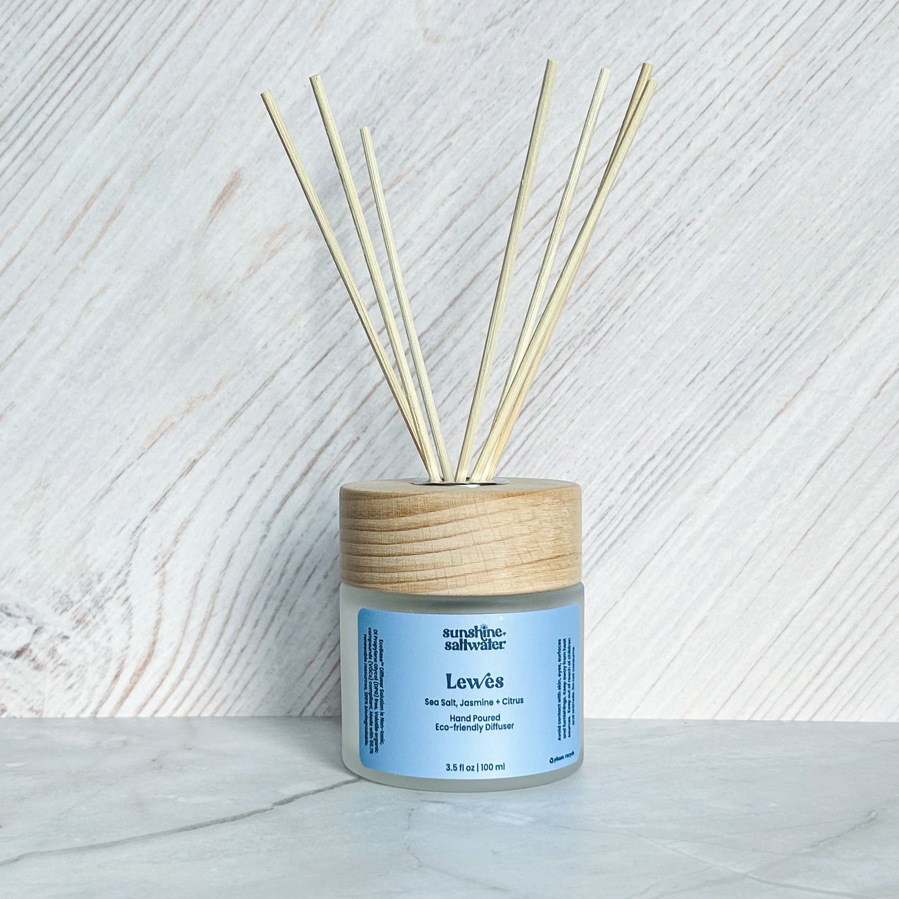 sea salt jasmine and citrus reed diffuser gift bag for beach lovers