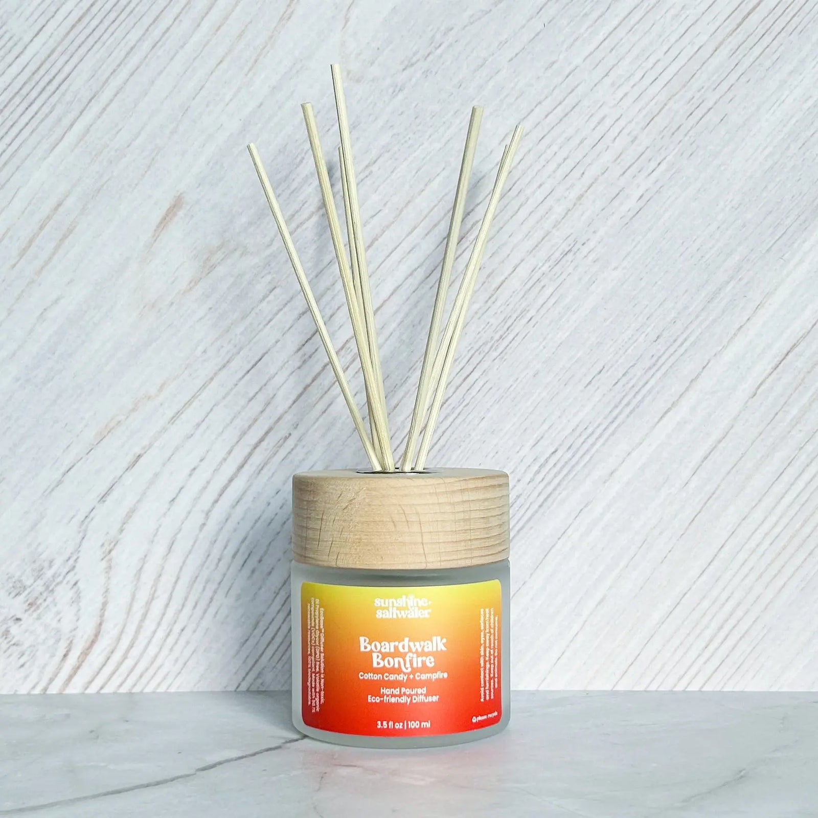 boardwalk bonfire reed diffuser with campfire scent