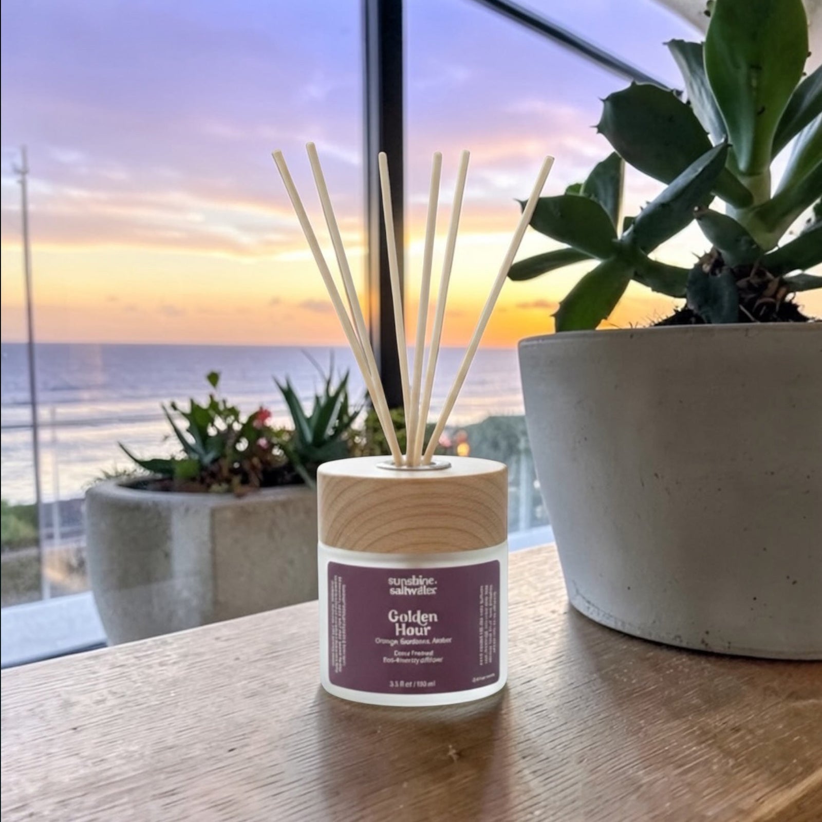 Golden Hour | Reed Diffuser Sunshine + Saltwater