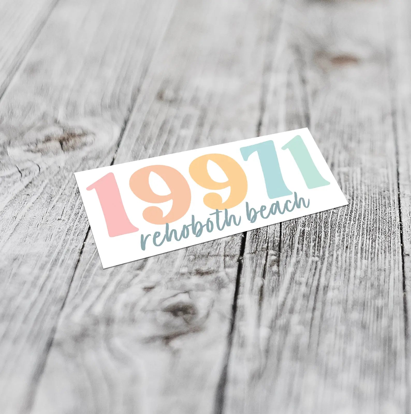 19971 Rehoboth Beach | Large Sticker Sunshine + Saltwater