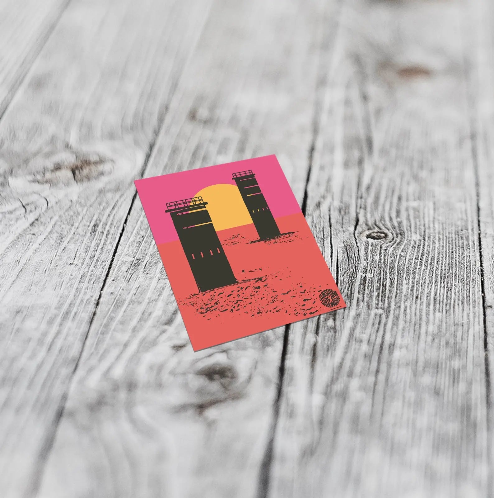 302 Towers | Small Sticker Sunshine + Saltwater