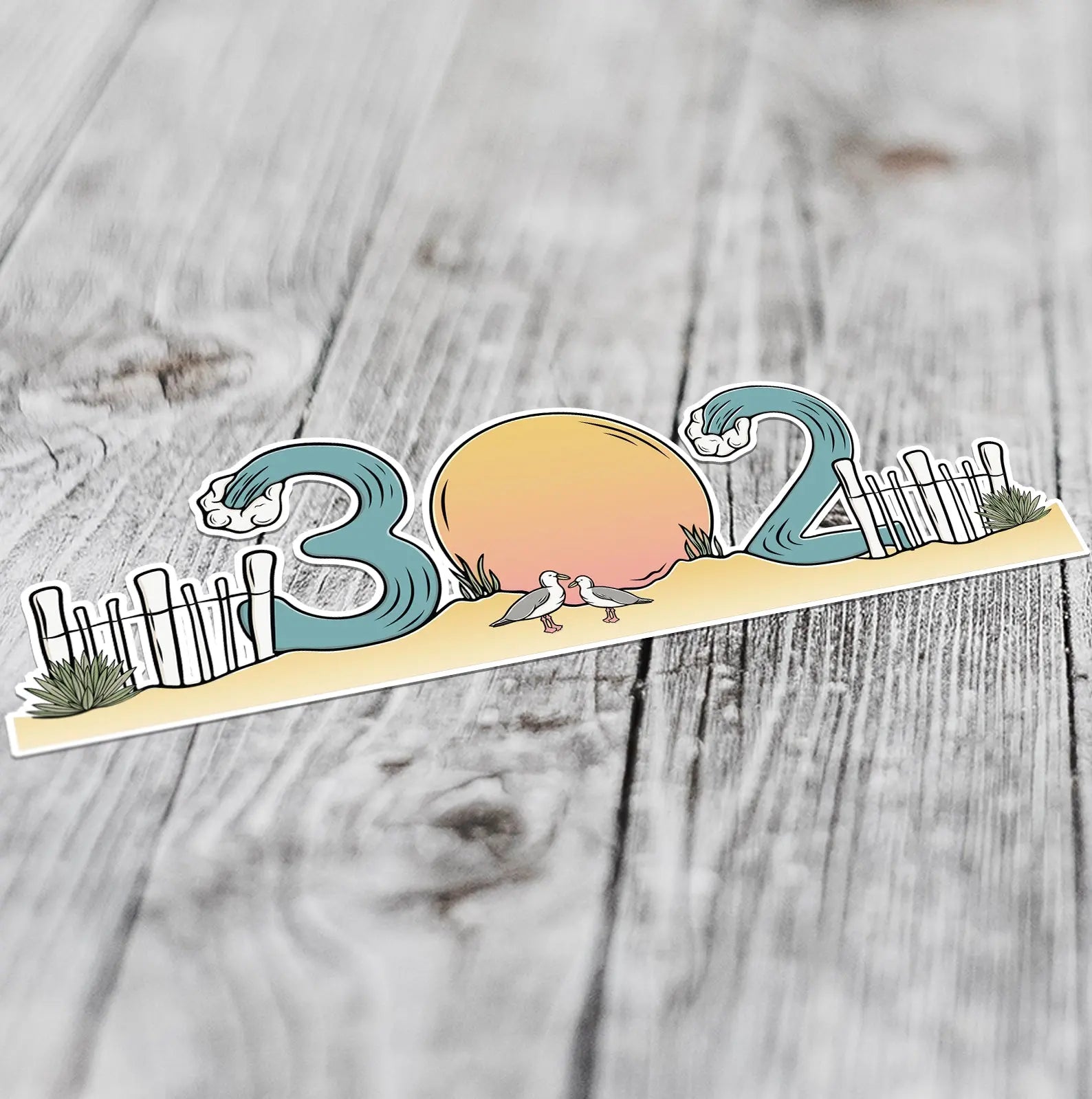 302 Beaches | Water Bottle Wrap Sunshine + Saltwater