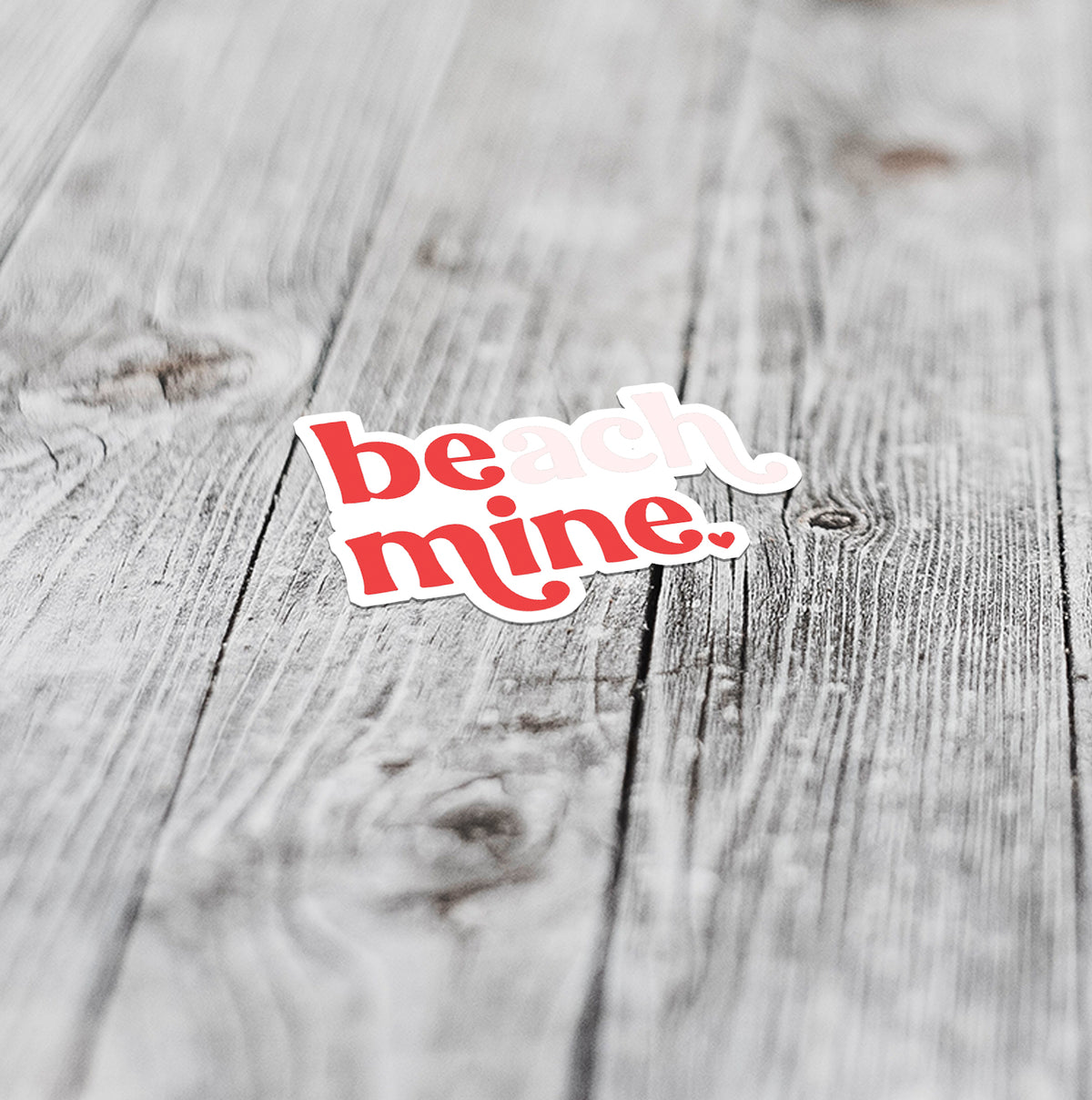 beach mine sticker