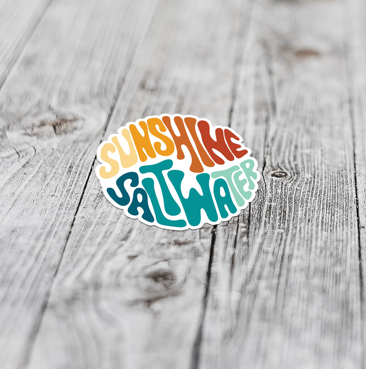 Sunshine + Saltwater Beach Hippie | Sticker