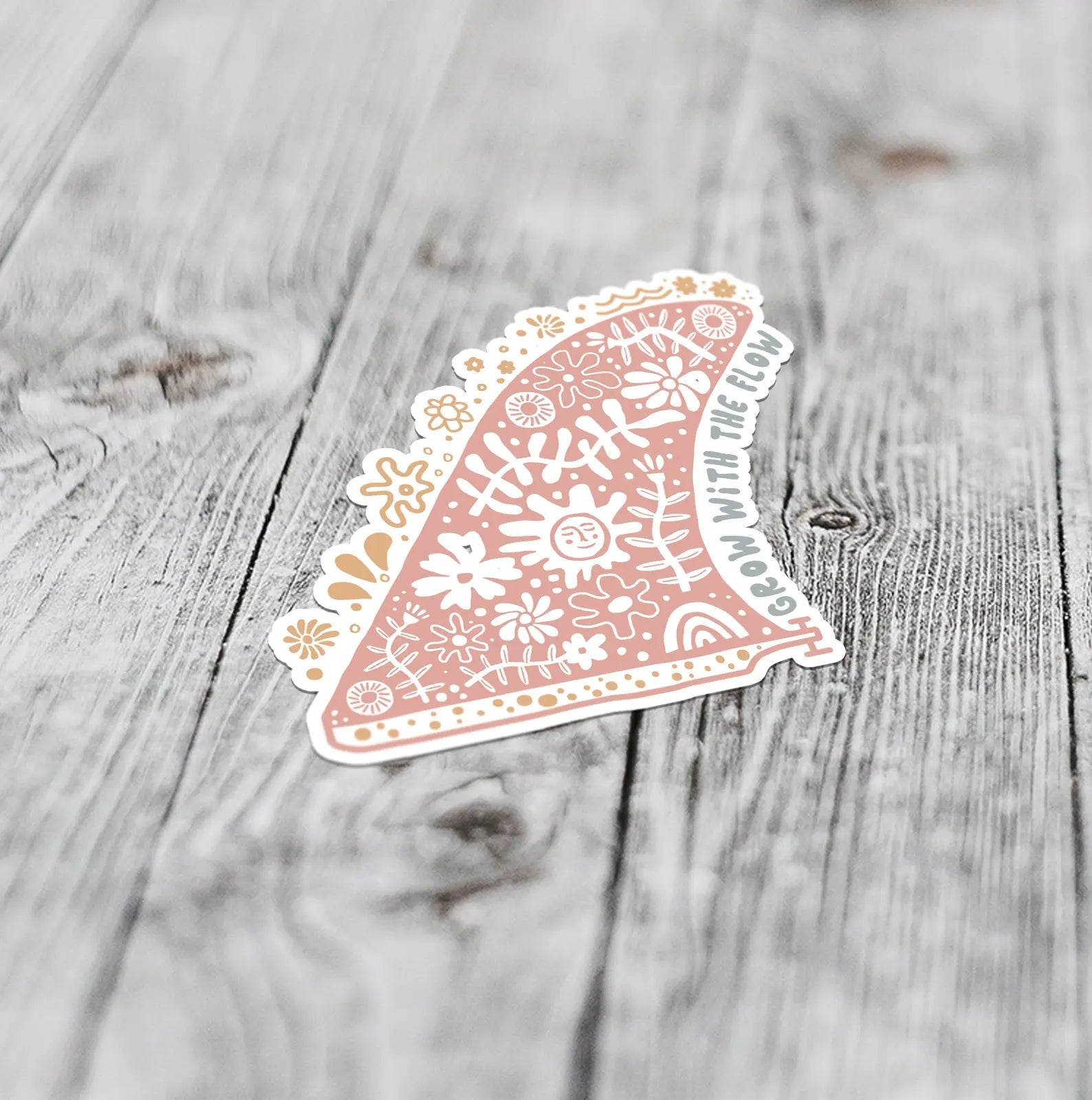Grow With The Flow | Large Sticker Sunshine + Saltwater