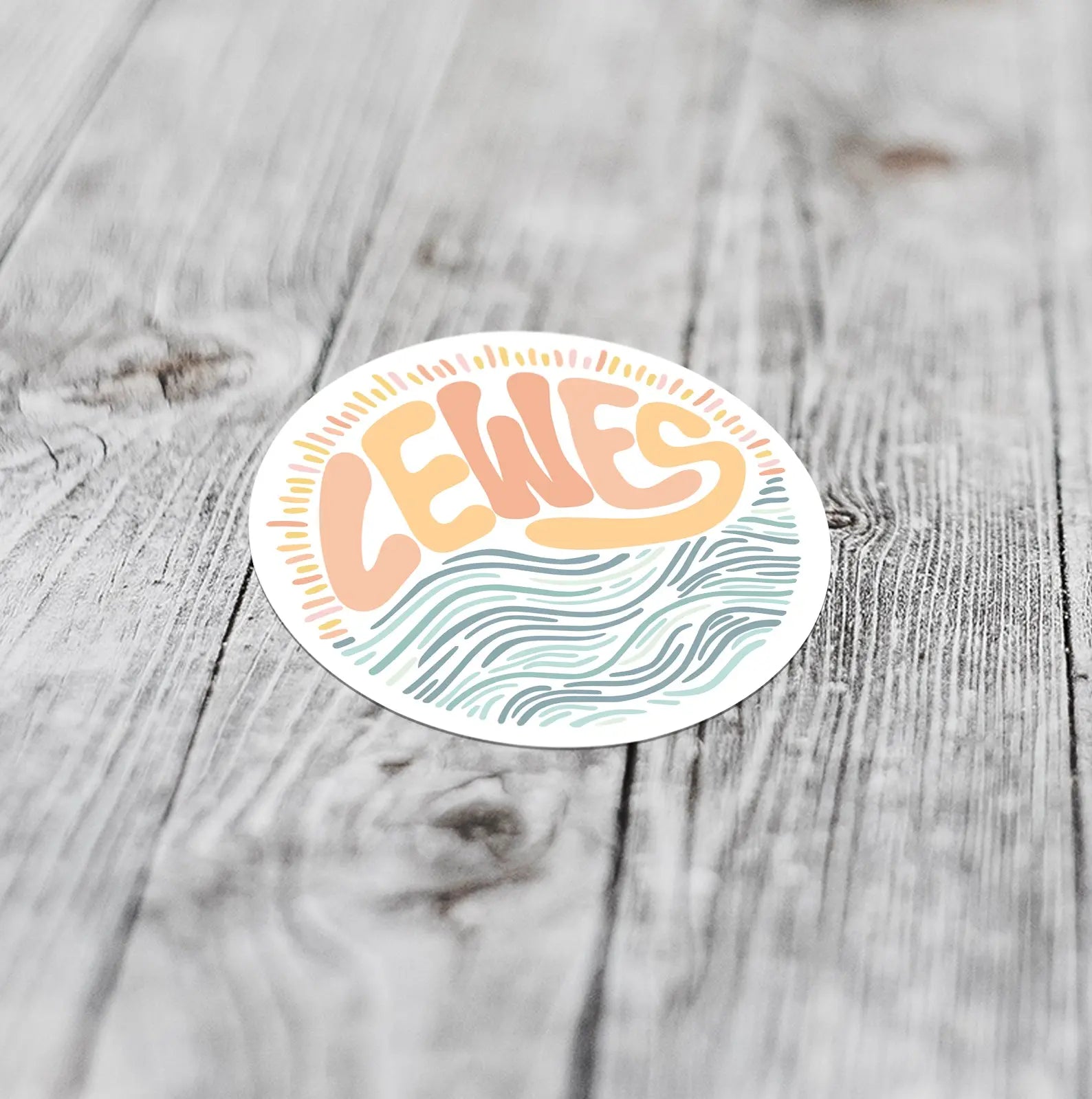 sticker representing Lewes Beach, Delaware