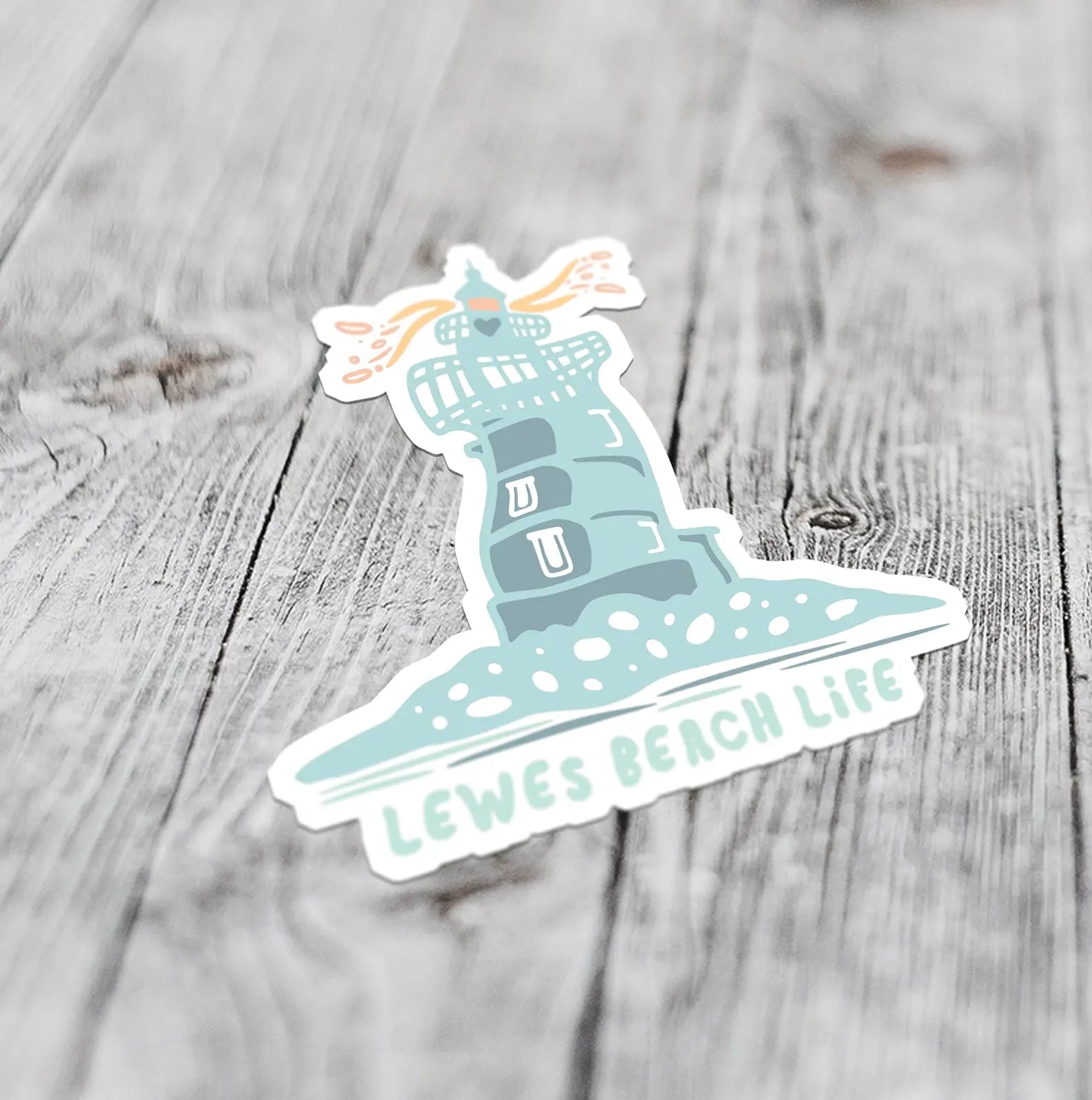 Lewes Beach Life | Small Sticker Sunshine + Saltwater