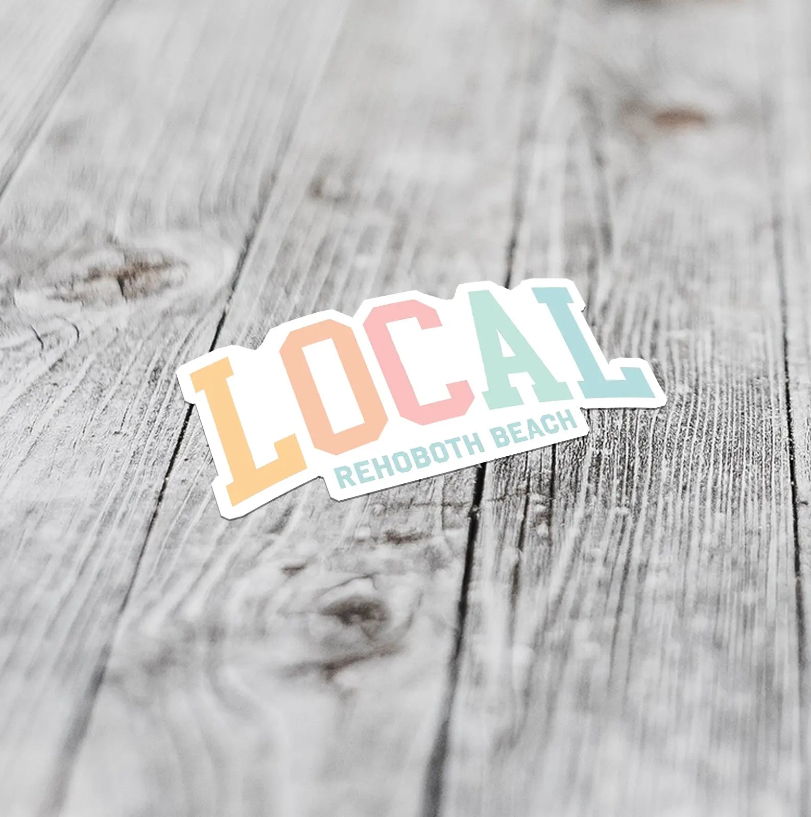 Local Rehoboth Beach | Large Sticker Sunshine + Saltwater
