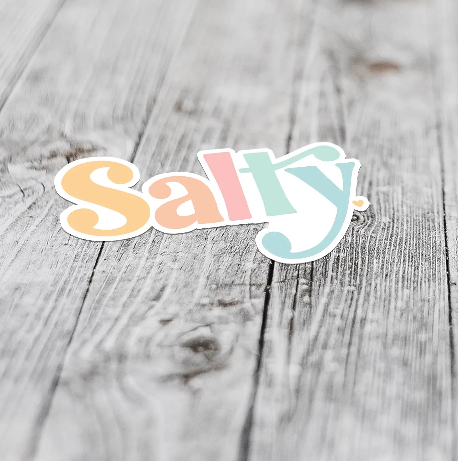 colorful salty sticker